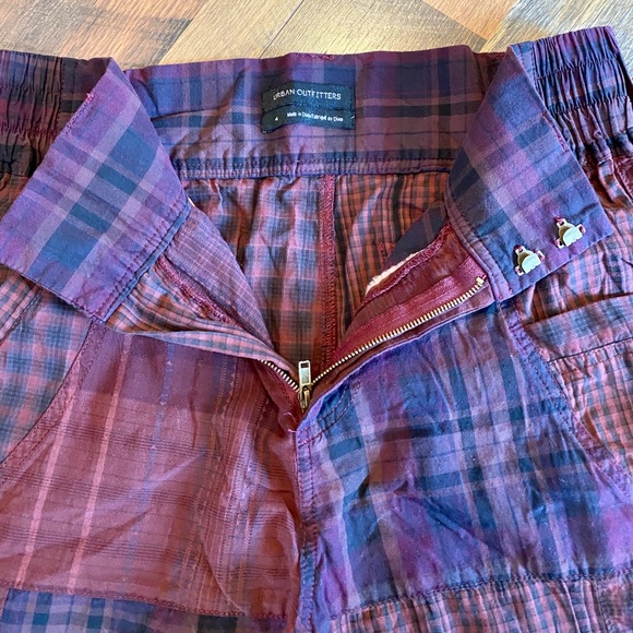 URBAN OUTFITTERS Anna Patchwork Plaid Cropped Pant - Picture 8 of 11